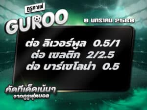 ทีเด็ดบอล ทีเด็ดบอลสเต็ป3 วันที่ 8 มกราคม พ.ศ. 2568